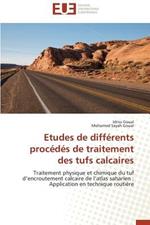 Etudes de Diff rents Proc d s de Traitement Des Tufs Calcaires