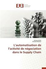 L Automatisation de L Activite de Negociation Dans Le Supply Chain