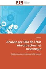 Analyse Par Drx de L  tat Microstructural Et M canique