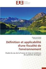 D finition Et Applicabilit  d'Une Fiscalit  de l'Environnement