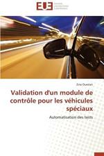 Validation d'Un Module de Contr le Pour Les V hicules Sp ciaux