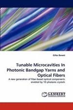 Tunable Microcavities in Photonic Bandgap Yarns and Optical Fibers