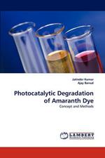 Photocatalytic Degradation of Amaranth Dye