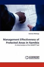 Management Effectiveness of Protected Areas in Namibia