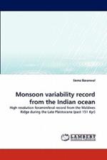 Monsoon variability record from the Indian ocean