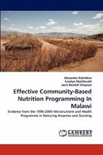 Effective Community-Based Nutrition Programming In Malawi