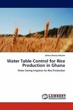 Water Table Control for Rice Production in Ghana