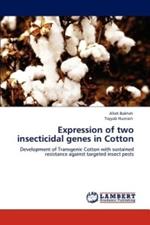 Expression of two insecticidal genes in Cotton