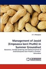 Management of Jassid (Empoasca Kerri Pruthi) in Summer Groundnut