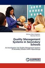 Quality Management Systems in Secondary Schools