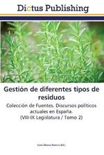 Gestion de diferentes tipos de residuos