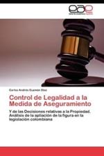 Control de Legalidad a la Medida de Aseguramiento