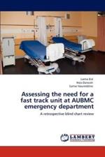 Assessing the need for a fast track unit at AUBMC emergency department