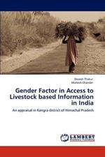 Gender Factor in Access to Livestock Based Information in India