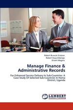 Manage Finance & Administrative Records