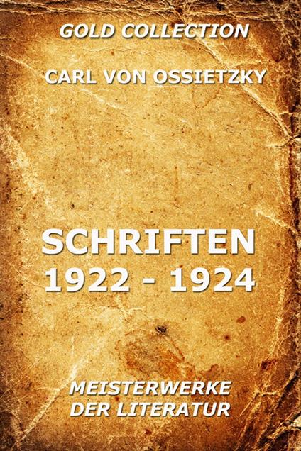 Schriften 1922 - 1924