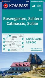 Carta escursionistica n. 628. Catinaccio, Sciliar-Rosengarten, Schlern 1:25.000