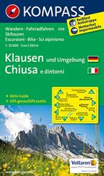 Carta escursionistica n. 059. Chiusa e dintorni-Klausen und Umgebung 1:25.000