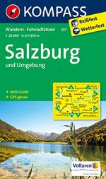 Carta escursionistica n. 017. Salzburg und Umgebung 1:25.000