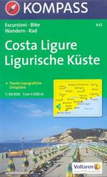 Carta escursionistica n. 642. Costa Azzurra, Liguria. Costa ligure, Finale Ligure, Savona 1:50.000