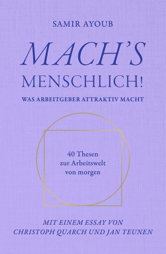 MACH’S MENSCHLICH!