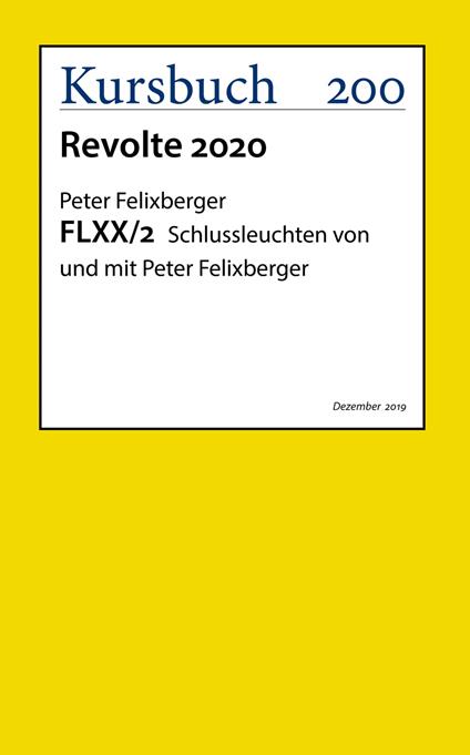 FLXX 2 | Schlussleuchten von und mit Peter Felixberger