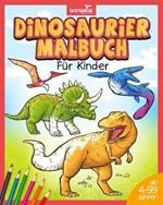 Dinosaurier Malbuch fur Kinder: Mein tolles Dino Buch zum Ausmalen mit spannenden Fakten und Hintergrundwissen. Dino-Motive fur Jungen und Madchen ab 4 Jahren, die Spass am Malen haben.