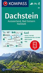 Carta escursionistica n. 20. Dachstein, Ausseerland, Bad Goisern, Hallstatt 1:50.000