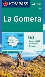Carta escursionistica n. 231. La Gomera 1:30.000. Ediz. tedesca, spagnola e inglese