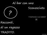 Al bar con uno sconosciuto