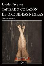 Tapizado corazón de orquídeas negras