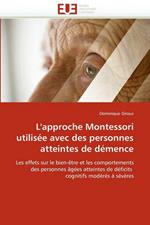 L'Approche Montessori Utilisee Avec Des Personnes Atteintes de Demence