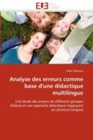 Analyse Des Erreurs Comme Base d''une Didactique Multilingue