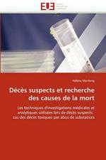 D c s Suspects Et Recherche Des Causes de la Mort