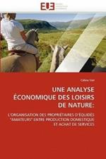 Une Analyse  conomique Des Loisirs de Nature