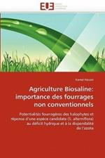 Agriculture Biosaline: Importance Des Fourrages Non Conventionnels