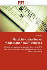 Plasticit  Cristalline Et Mod lisation Multi  chelles