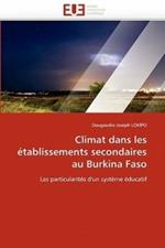 Climat Dans Les  tablissements Secondaires Au Burkina Faso