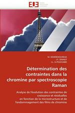 D termination Des Contraintes Dans La Chromine Par Spectroscopie Raman