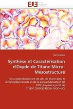 Synth se Et Caract risation d''oxyde de Titane Micro-M sostructur 