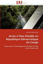 Acc s   l'Eau Potable En R publique D mocratique Du Congo