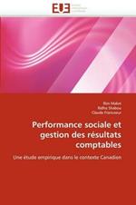 Performance Sociale Et Gestion Des R sultats Comptables