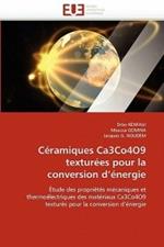 C ramiques Ca3co4o9 Textur es Pour La Conversion D  nergie