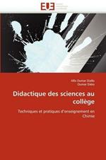 Didactique Des Sciences Au Coll ge