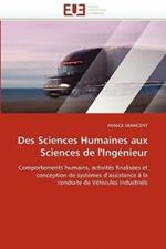 Des Sciences Humaines Aux Sciences de l''ing nieur