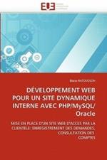 D veloppement Web Pour Un Site Dynamique Interne Avec Php/Mysql/Oracle