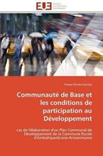 Communaut  de Base Et Les Conditions de Participation Au D veloppement