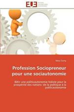 Profession Sociopreneur Pour Une Sociautonomie