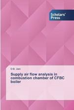 Supply air flow analysis in combustion chamber of CFBC boiler