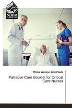 Palliative Care Booklet for Critical Care Nurses